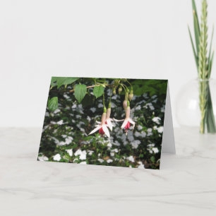Tarjeta de saludo de Flores Caídas