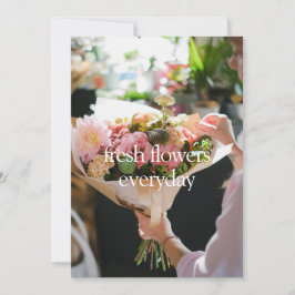 Tarjeta de saludo de Flores Frescas