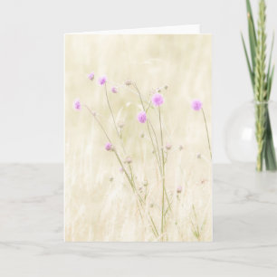 Tarjeta de saludo de Flores Silvestres