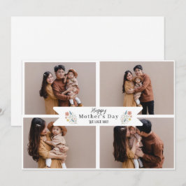 Tarjeta de saludo de foto personalizable y elegant