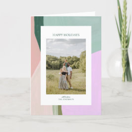 Tarjeta de saludo de fotos de feriado de Navidades