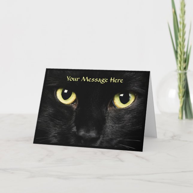 Tarjeta de saludo de gato (Anverso)