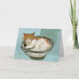 Tarjeta de saludo de gato en castellano