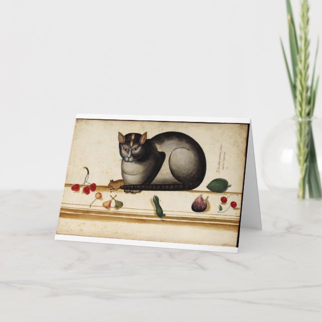 Tarjeta de saludo de gato italiana (Anverso)