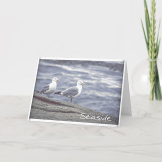 Tarjeta de saludo de Gaviotas de Mar