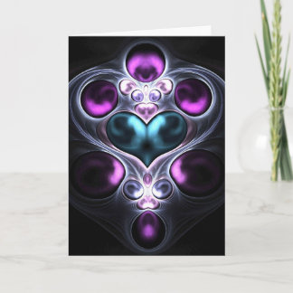 Tarjeta de saludo de Gem Stone Heart