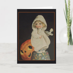 Tarjeta de saludo de Ghost Halloween de Victoria