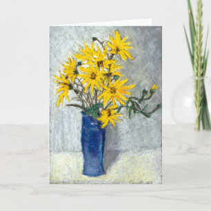 Tarjeta de saludo de girasol