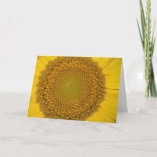 Tarjeta de saludo de girasol