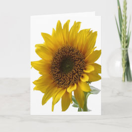 Tarjeta de saludo de girasol para ella