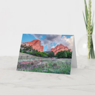 Tarjeta De Saludo De Gods Gateway Rocks Garden Of