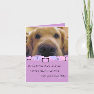 Tarjeta de saludo de Golden Retriever Occation