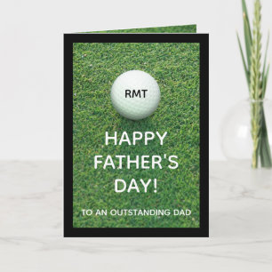 Tarjeta de saludo de golf del Día de los Padres Mo