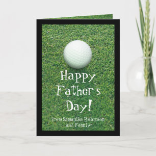Tarjeta de saludo de golf del Día del Padre