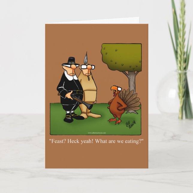 Tarjeta de saludo de Gracias por el Humor (Anverso)