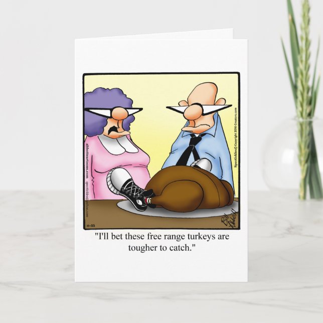 Tarjeta de saludo de Gracias por el Humor (Anverso)