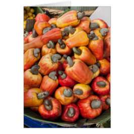 Tarjeta de saludo de granjeros naranja Red Peppers