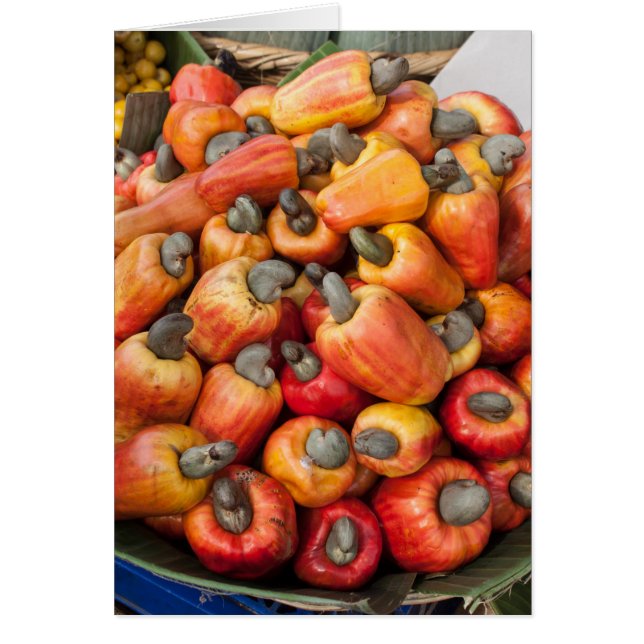 Tarjeta de saludo de granjeros naranja Red Peppers (Frente)