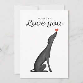 Tarjeta de saludo de Greyhound, Amante de Greyhoun