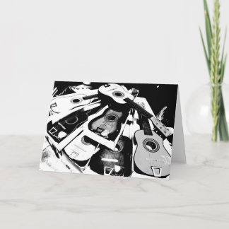 Tarjeta de saludo de guitarra - 001