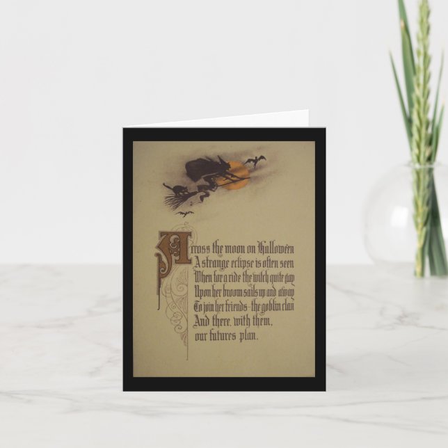 Tarjeta de saludo de Halloween (Anverso)