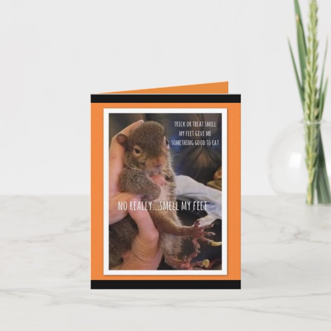 Tarjeta de saludo de Halloween (Anverso)