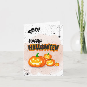 Tarjeta de saludo de Halloween - Colección Cute Sp