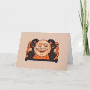 Tarjeta de saludo de Halloween de época