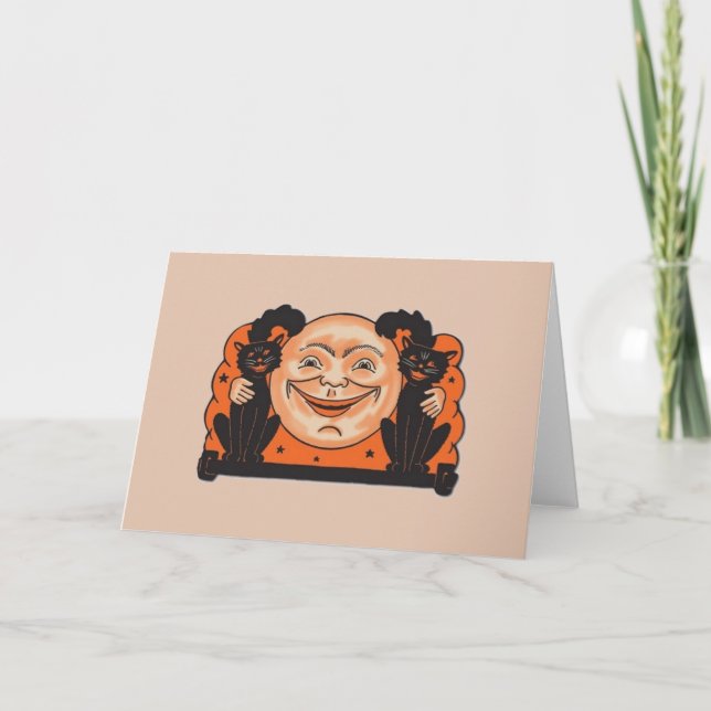 Tarjeta de saludo de Halloween de época (Anverso)