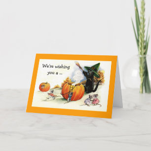 Tarjeta de saludo de Halloween de Sweet Vintage