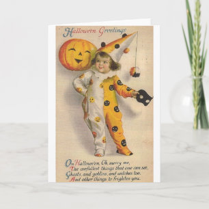 Tarjeta de saludo de Halloween en Victoria