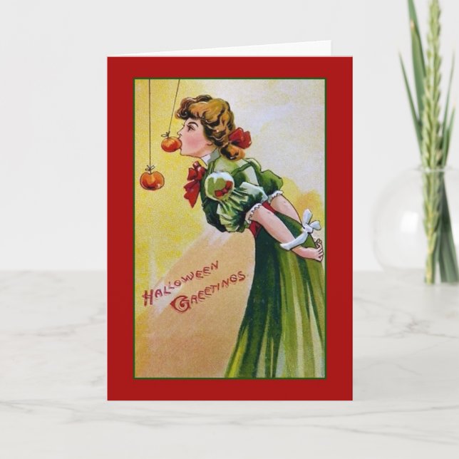 Tarjeta de saludo de Halloween en Victoria (Anverso)