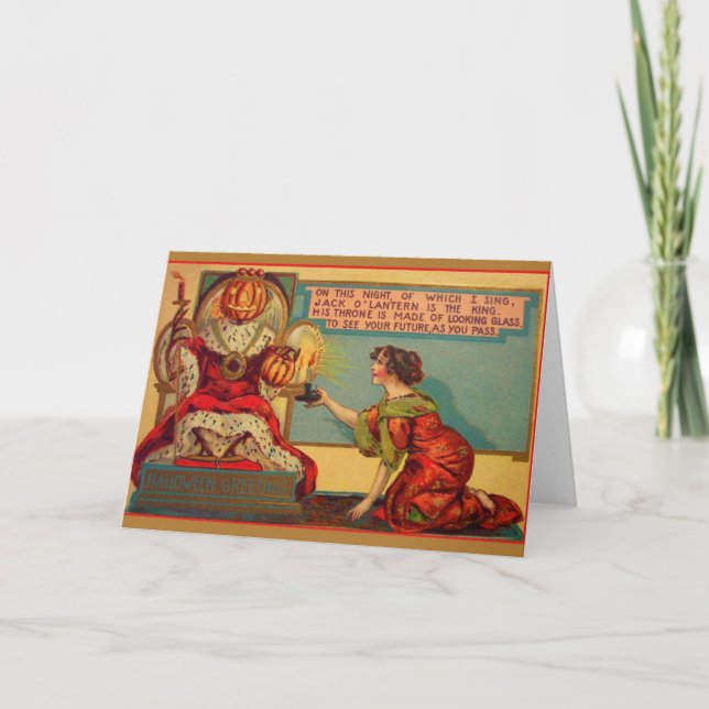 Tarjeta de saludo de Halloween en Victoria (Anverso)