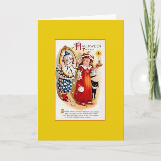 Tarjeta de saludo de Halloween en Victoria (Anverso)