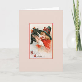 Tarjeta de saludo de Halloween en Victoria