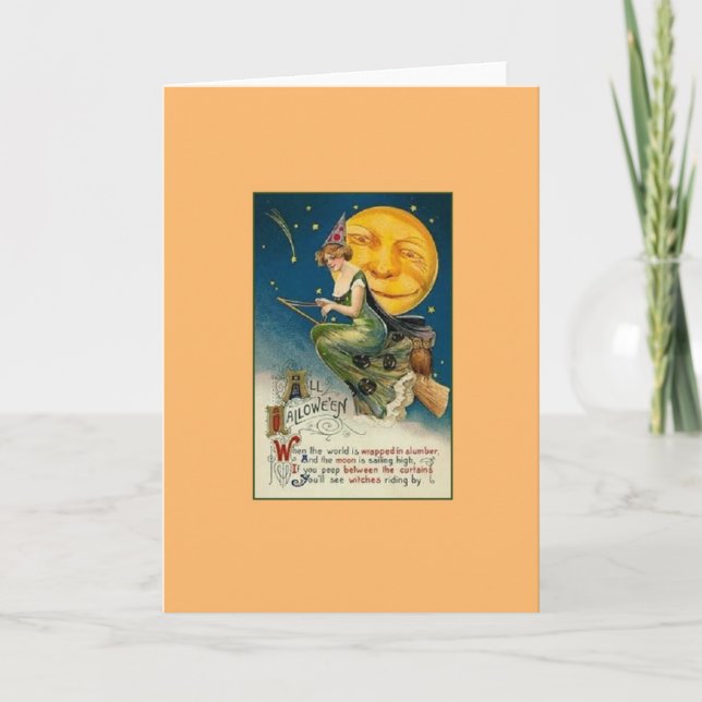 Tarjeta de saludo de Halloween en Victoria (Anverso)