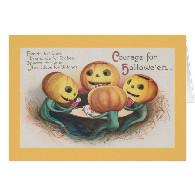 Tarjeta de saludo de Halloween en Victoria (Anverso (Horizontal))