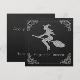 Tarjeta de saludo de Halloween para Brujas de Plat