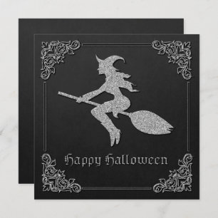 Tarjeta de saludo de Halloween para Brujas de Plat