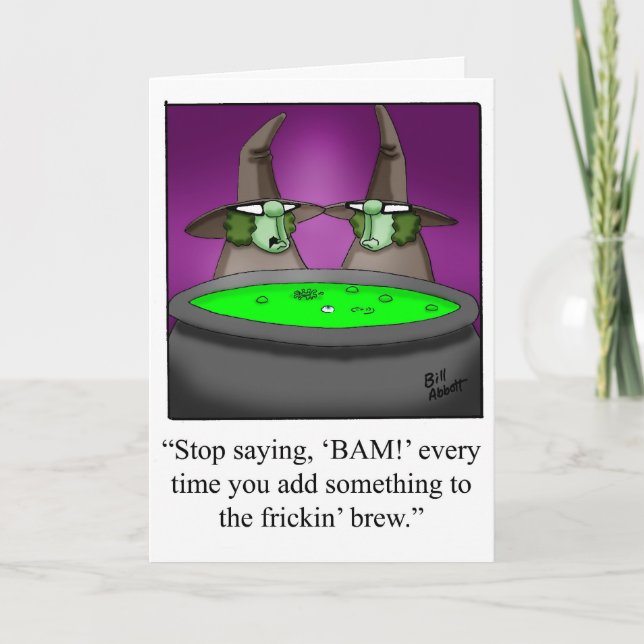 Tarjeta de saludo de Halloween para Halloween (Anverso)