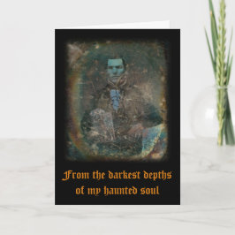 Tarjeta de saludo de Halloween silenciosa