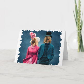 Tarjeta de saludo de hebilla afgana regalo de perr