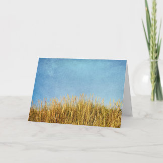 Tarjeta de saludo de hierba costera