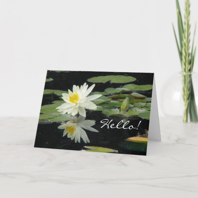 Tarjeta de saludo de Hola (Anverso)
