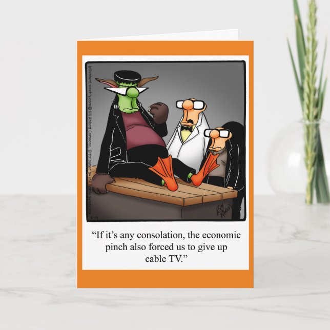 Tarjeta de saludo de humor de Halloween (Anverso)