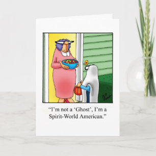 Tarjeta de saludo de humor de Halloween