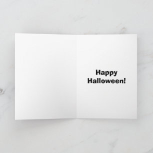Tarjeta de saludo de humor de Halloween