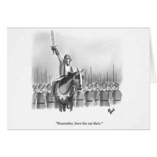 Tarjeta de saludo de humor para animaciones divert