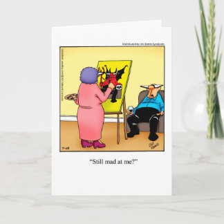 Tarjeta de saludo de Humor para Disculpas de él