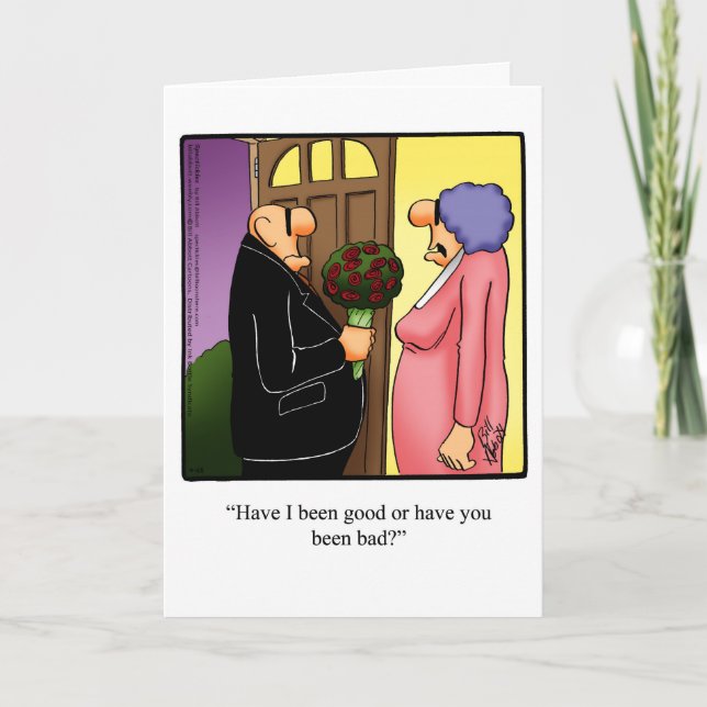 Tarjeta de saludo de humor para el aniversario del (Anverso)